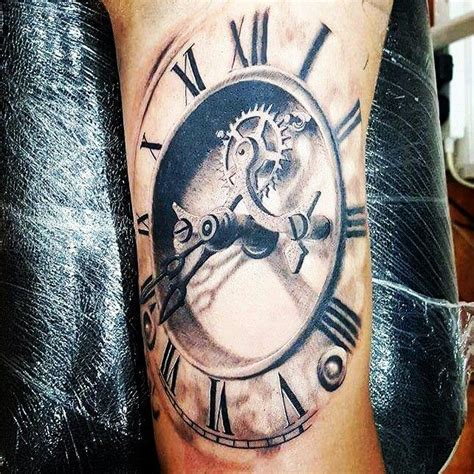 Clock tattoo, time peace | Clock tattoo, Sleeve tattoos, Time piece tattoo