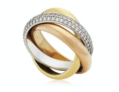 CARTIER 'TRINITY' DIAMOND AND GOLD RING, | Christie’s