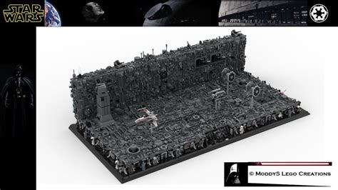 LEGO Star Wars Death Star Trench Run Diorama 75329 Set For