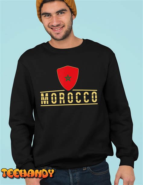 Morocco Football Shirt Morocco Soccer Jersey Proud Moroccan T-Shirt