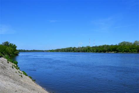 Vistula River, Warsaw, Poland. Stock Image - Image of spring, foliage: 185462069