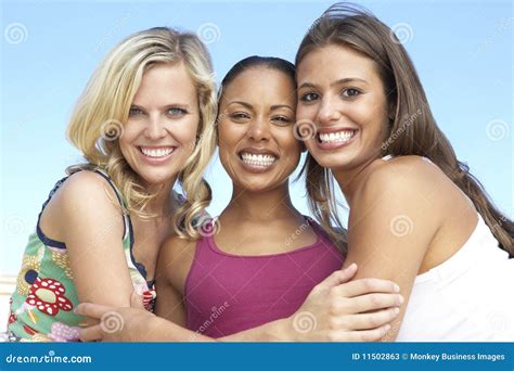 Group Of Three Female Friends Having Fun Together Stock Image - Image: 11502863