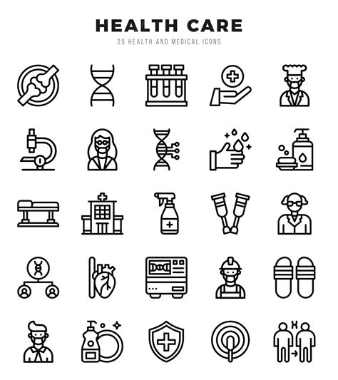 Premium Vector | HEALTH CARE Icons bundle Lineal style Icons Vector illustration