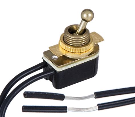 On-Off Brass Toggle Switch 40411 | B&P Lamp Supply