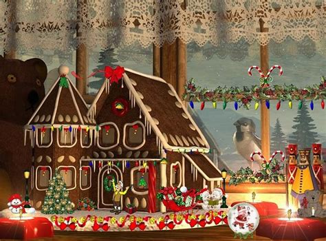 Christmas Wallpaper Gingerbread House