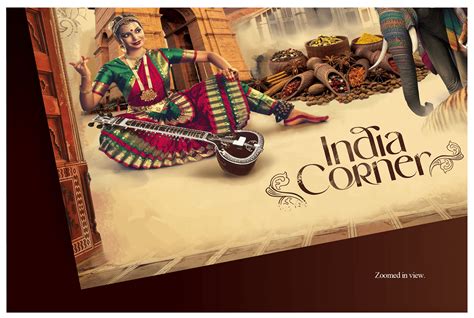 Indian Embassy ' India Corner ' Poster Design on Behance