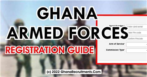 How To Apply: Ghana Armed Forces Registration 2023