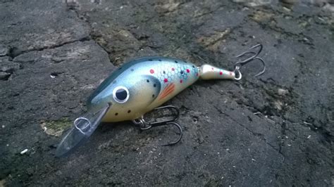 Custom Fishing Lure Brown Trout 4.5cm 2 Inches - Etsy