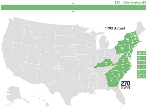 1792 Presidential Election Interactive Map - 270toWin