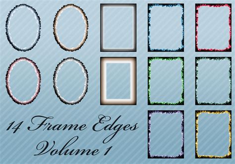 14 Frame Edges for Photoshop - Free Photoshop Brushes at Brusheezy!