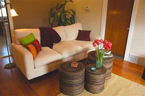Peggy's Zen living room makeover, white sofa, pink tulips,… | Flickr