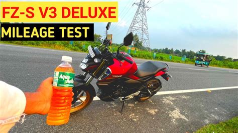 Yamaha FZS Mileage Test | fzs v3 deluxe mileage test | Yamaha FZ-S V3 Mileage Test - YouTube