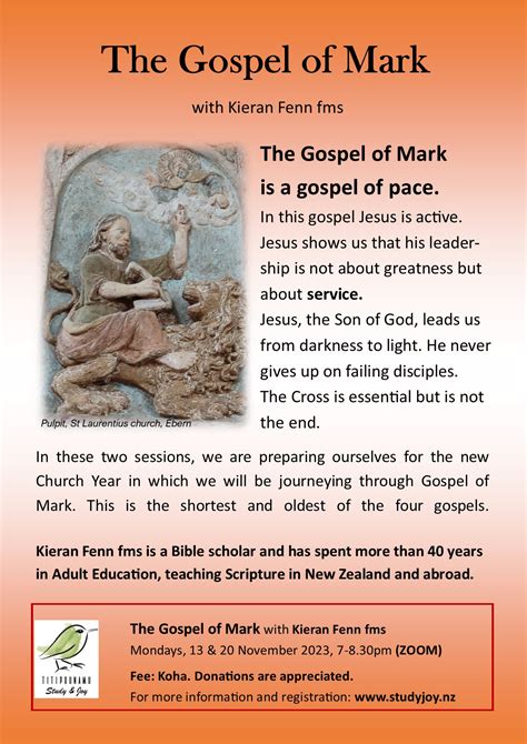 The Gospel of Mark – Titipounamu – Study & Joy