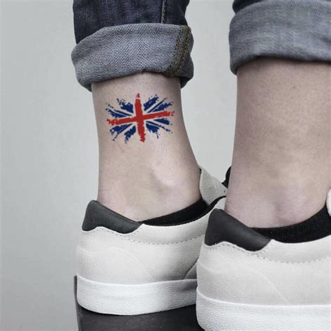 Union Jack UK Flag Temporary Tattoo Sticker - OhMyTat