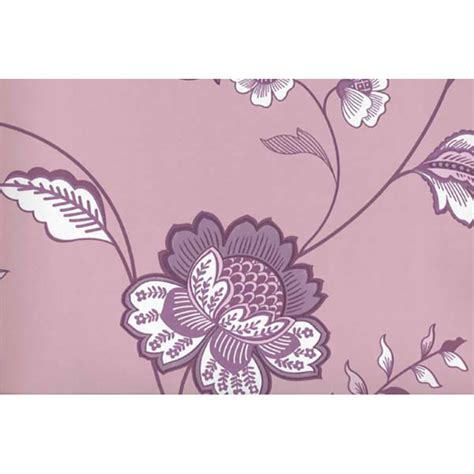 Wallpaper duplex Corali, purple flowers MOTIVE ⋆ MASTERHAUS