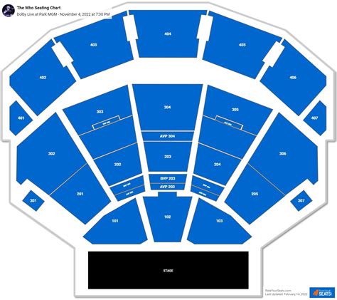 Dolby Live at Park MGM Seating Chart - RateYourSeats.com