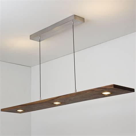 Cerno Vix 5-Light Kitchen Island Linear LED Pendant with Wood Accents ...