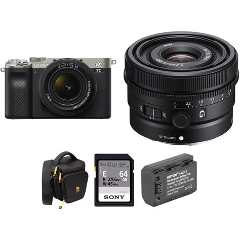 Sony a7C Mirrorless Camera with 28-60mm and 24mm Lenses and