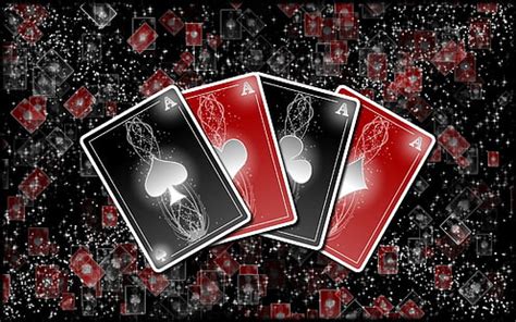 1920x1080px | free download | HD wallpaper: four ace of playing cards, Black, The game, White ...