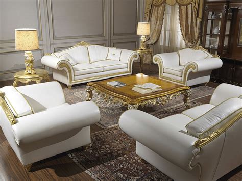 Classic Leather Living Room Sofa Set | Luxury furniture living room, Living room sofa set ...