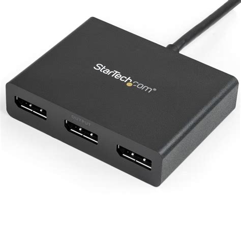 3-Port Multi Monitor Adapter – Mini DisplayPort to DisplayPort MST Hub, Dual 4K 30Hz & 1x 1080p ...