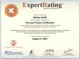 Personal Trainer Certification - $69.99- Online Personal Trainer Certification -ExpertRating