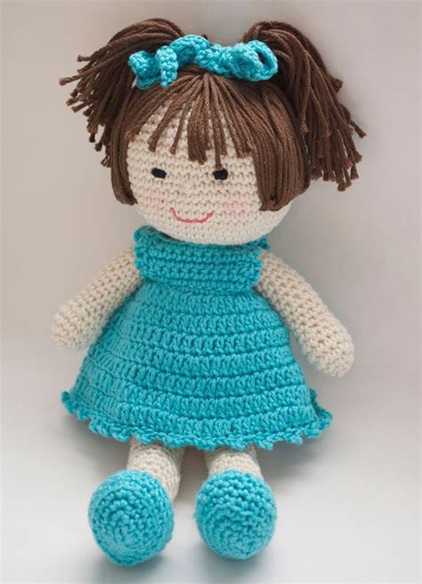 Crochet Doll Pattern Amigurumi PDF instant download Marcy