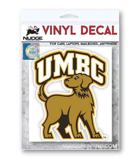 UMBC Retrievers Full Mascot and Wordmark Combo Logo Car Decal Bumper Sticker | Vinyl show ...