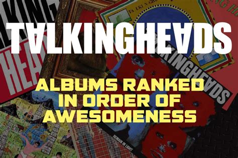 Talking Heads Albums Ranked in Order of Awesomeness