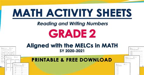 MATH ACTIVITY SHEETS for GRADE 2 (Based on MELCs) Free Download - DepEd Click