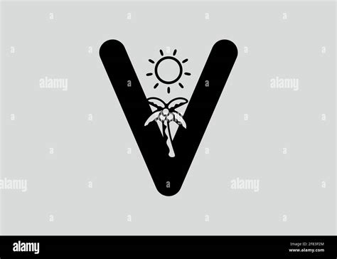 alphabet initial text beach theme Stock Vector Image & Art - Alamy