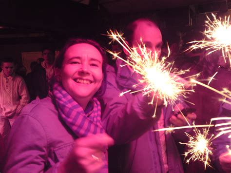 Sparklers | Staying cosy under the outdoor heaters | Hatters! | Flickr