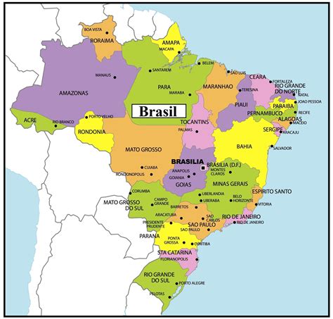 Mapa Politico Do Brasil Capitais Geografia O Mapa Do Brasil | Hot Sex Picture