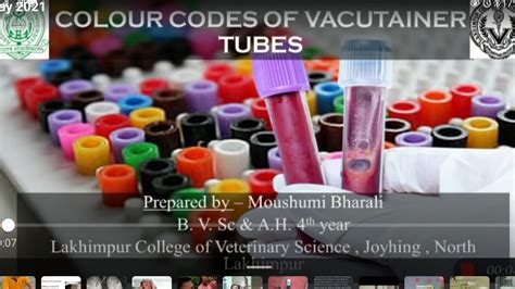 Vacuette Tube Color Chart