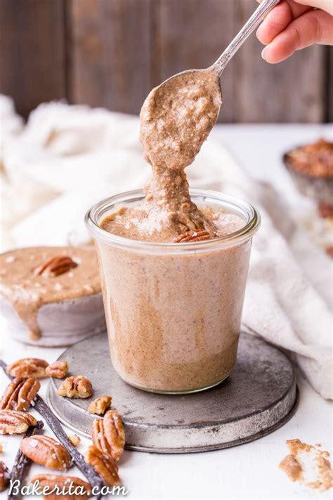 Butter Pecan Nut Butter (Gluten Free, Sugar Free + Paleo) - Bakerita