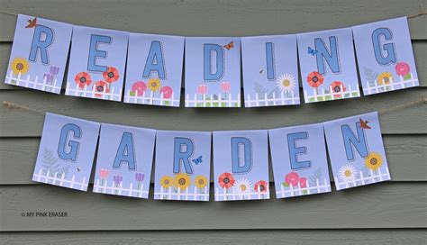 Reading Garden Banner // Classroom Banner - Etsy