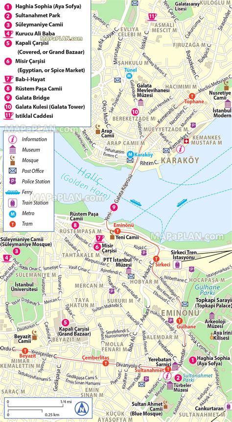 a map showing the location of many different tourist attractions in ...