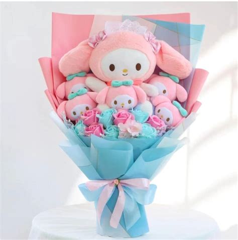 Kawaii Sanrio My Melody Plush Bouquet Flower Bouquet Gift - Etsy