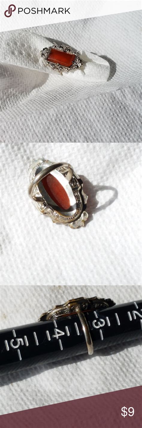 Vintage costume jewelry ring sz 3 1/2 silver tone | Costume jewelry ...