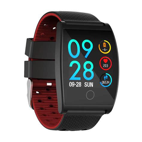 QS05 1.3" Smart Watch Blood Oxygen Blood Pressure Heart Rate Monitor Fitness Tracker Smart ...