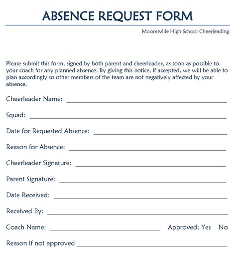 Download Simple Leave Request Form - Download Free Office Templates