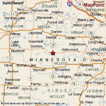 Hutchinson, Minnesota Area Map & More