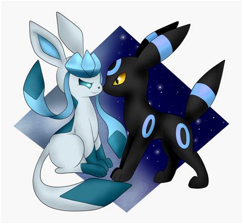 #glaceon #umbreon #shiny #freetoedit - Pokemon Glaceon And Umbreon, HD ...