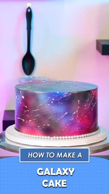 How to Make a Galaxy Cake with Sugar Pearls