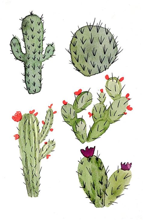 cactus prints | cactus art print printable cactus printable art cactus ...