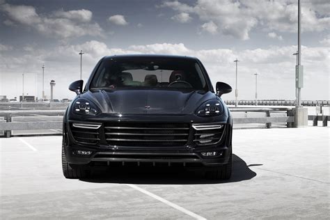 Download Car Black Car SUV Porsche Vehicle Porsche Cayenne 4k Ultra HD Wallpaper