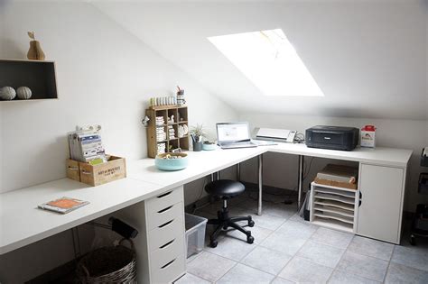 White-Home-Office-Corner-Table-Setup-with-IKEA-LINNMON-ADILS-ALEX-Drawer-Storage.jpg (2000×1332 ...