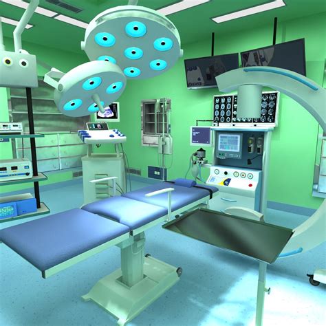 Medical Operation Room 3D Model Scene, Tomoplace | Hospital interior design, Hospital interior ...