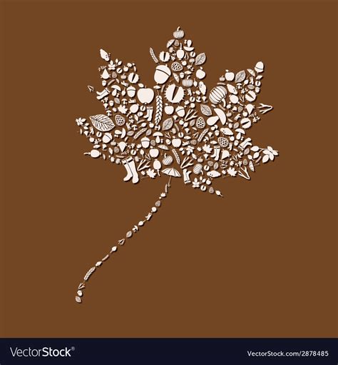 Autumn leaf Royalty Free Vector Image - VectorStock