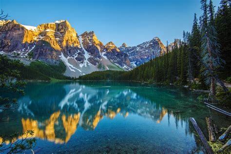 mountain, Forest, Lake, Reflection, Morning Wallpapers HD / Desktop and ...